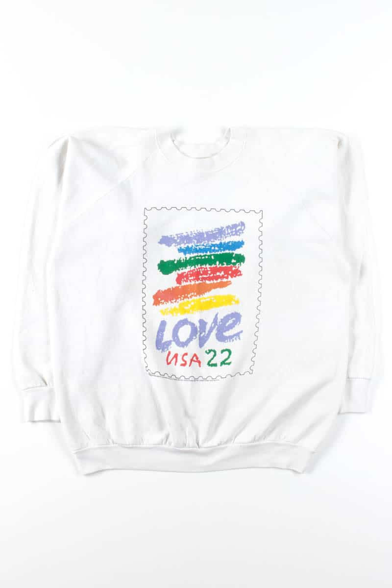 Rainbow Love Stamp Sweatshirt