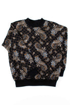 Black Paisley Sweatshirt