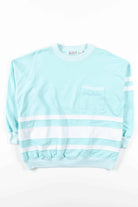 Mint Striped Pocket Sweatshirt