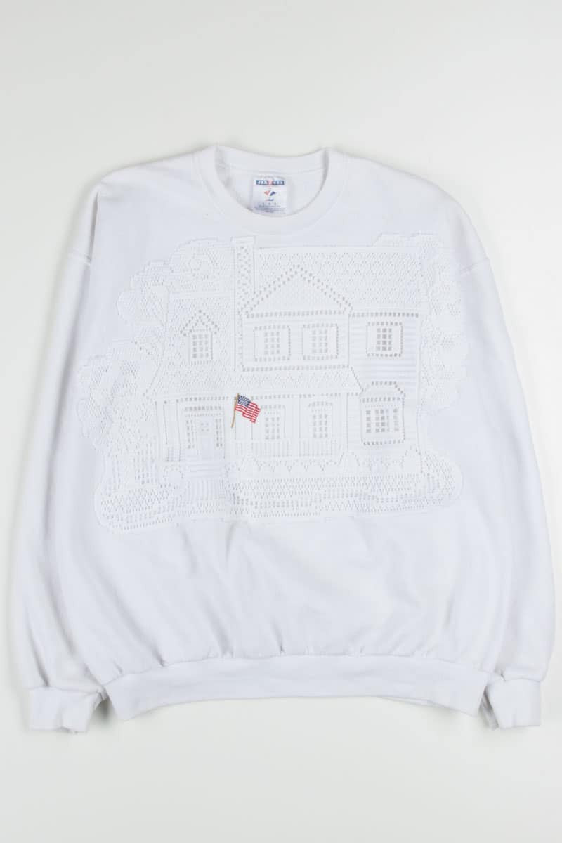 Knit Patriotic House Sweatshirt