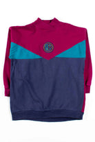 Floral Roundel Color Block Sweatshirt