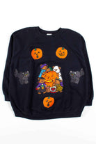 Hand Decorated Halloween Sweatshirt