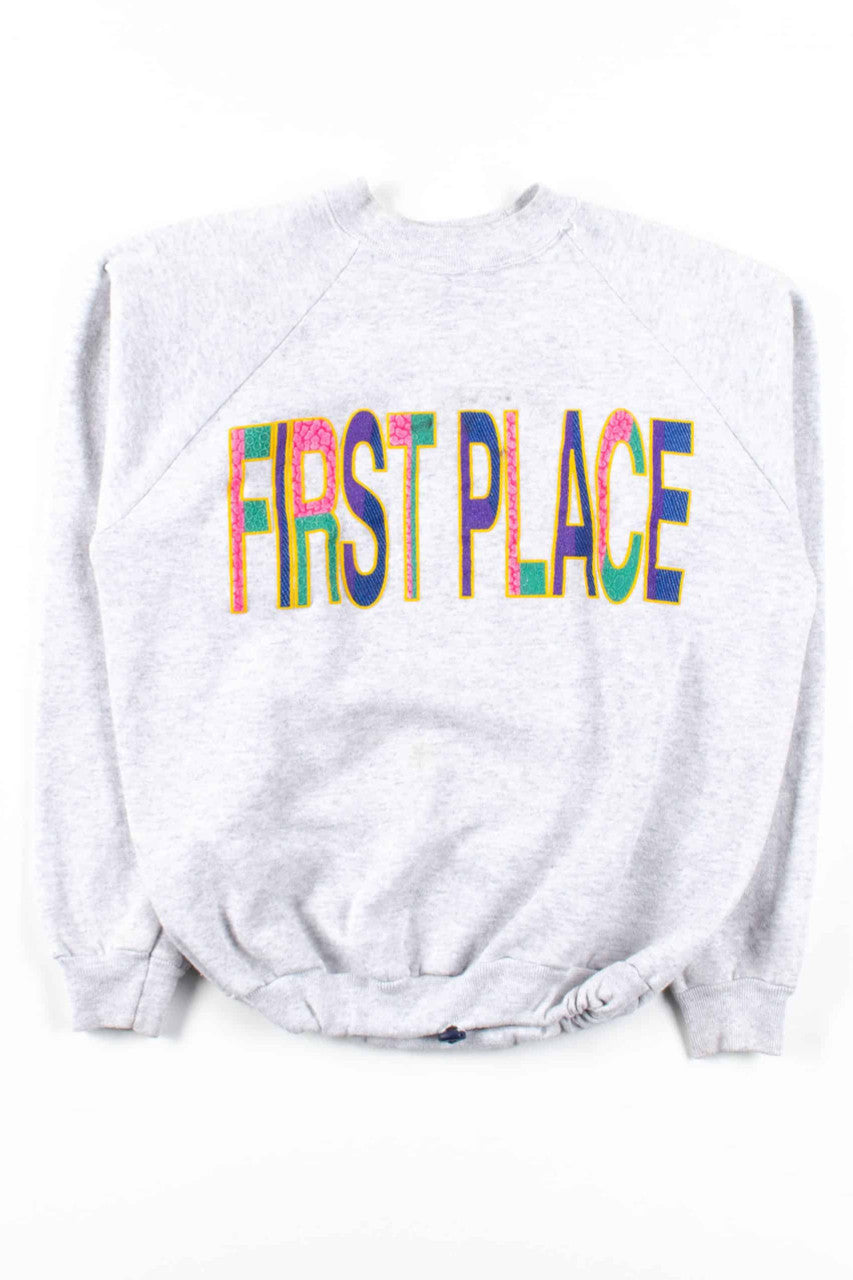 First Place Elastic Waist Sweatshirt