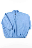 Light Blue Zip Neck Sweatshirt