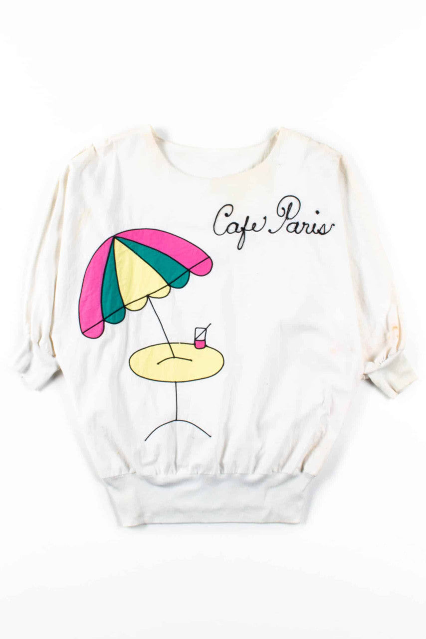 Cafe Paris Batwing Sweatshirt
