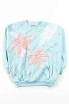 Floral Applique Sweatshirt