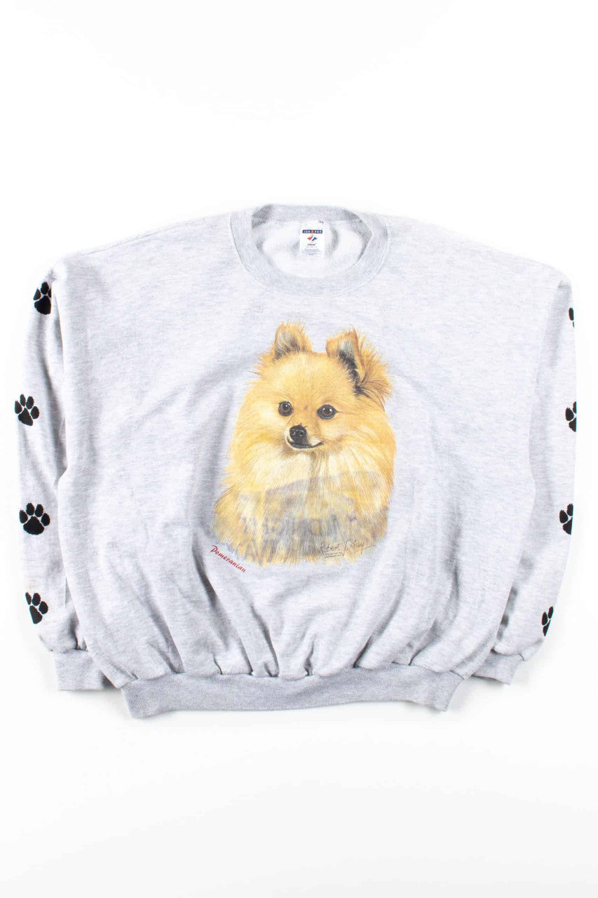 Pomeranian Tracks Sweatshirt