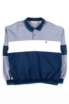 Navy & White Polo Sweatshirt