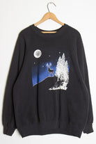 Moonlit Deer Vintage Sweatshirt