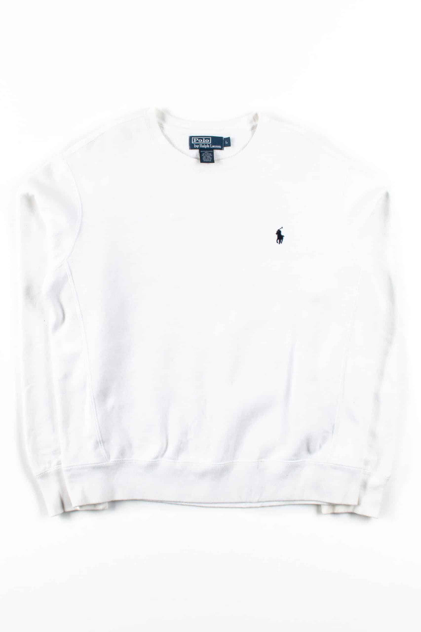 White Polo Sweatshirt
