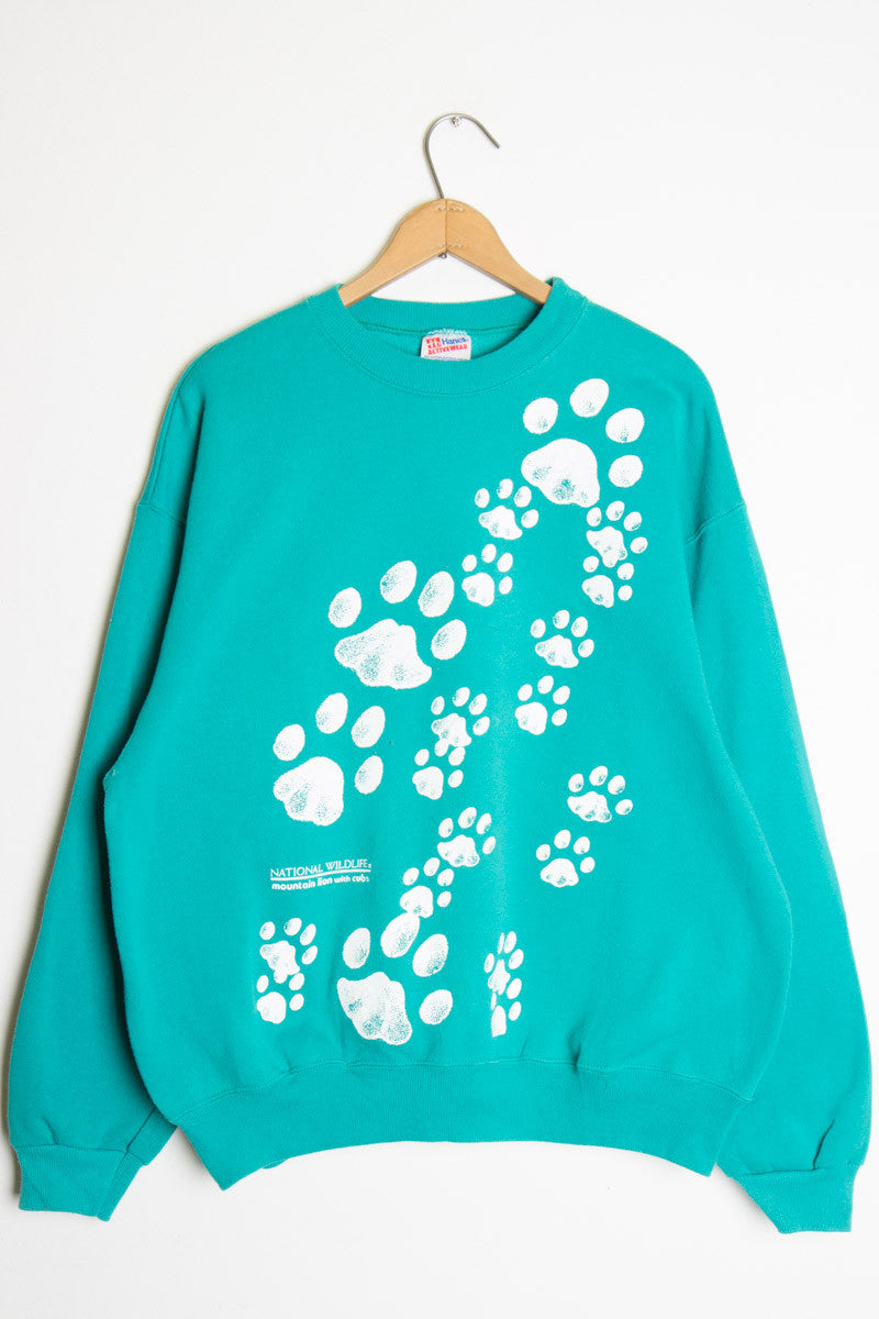 Pawprints Vintage Sweatshirt