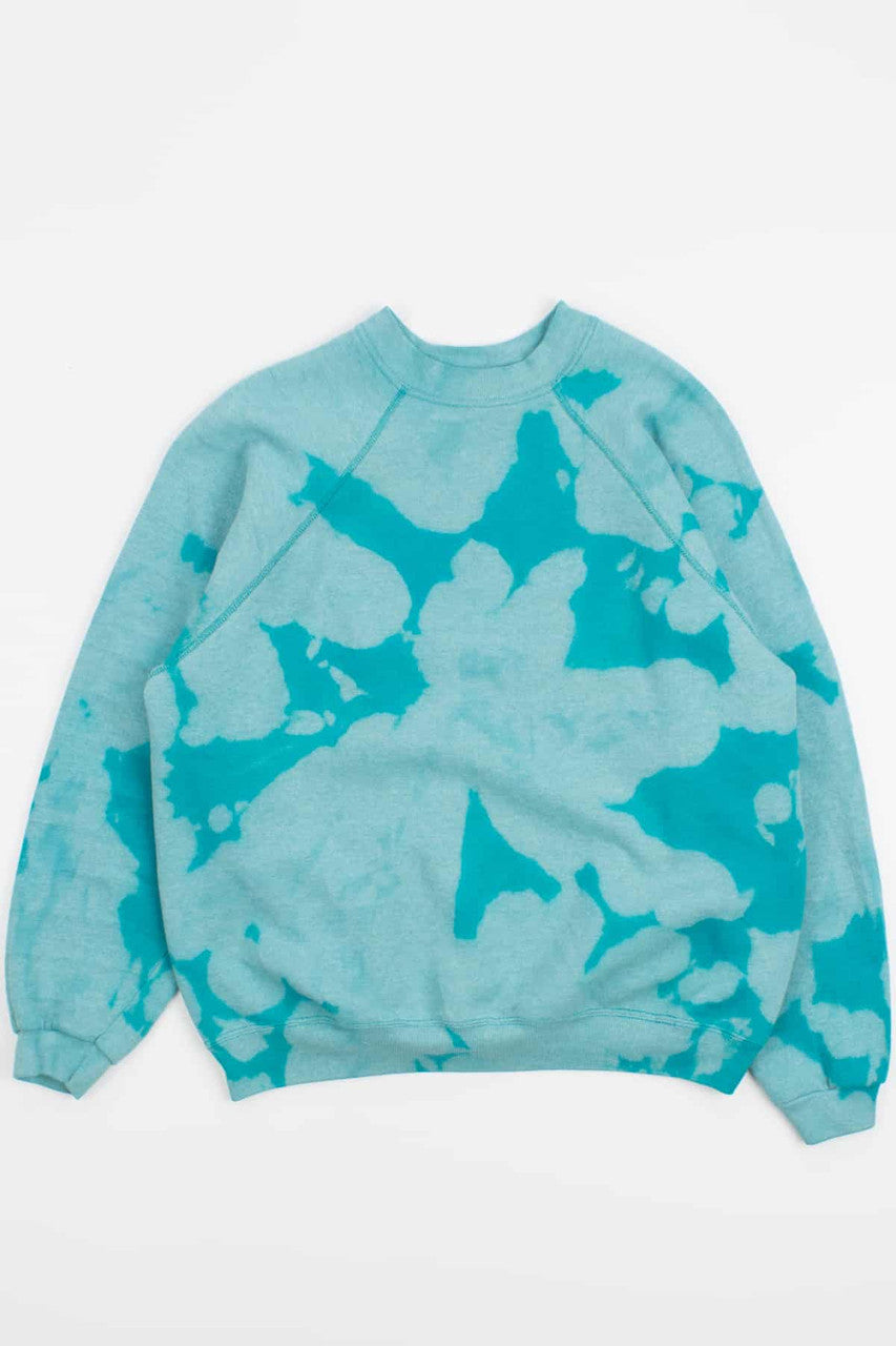 Cloudy Teal Bleached Vintage Sweatshirt