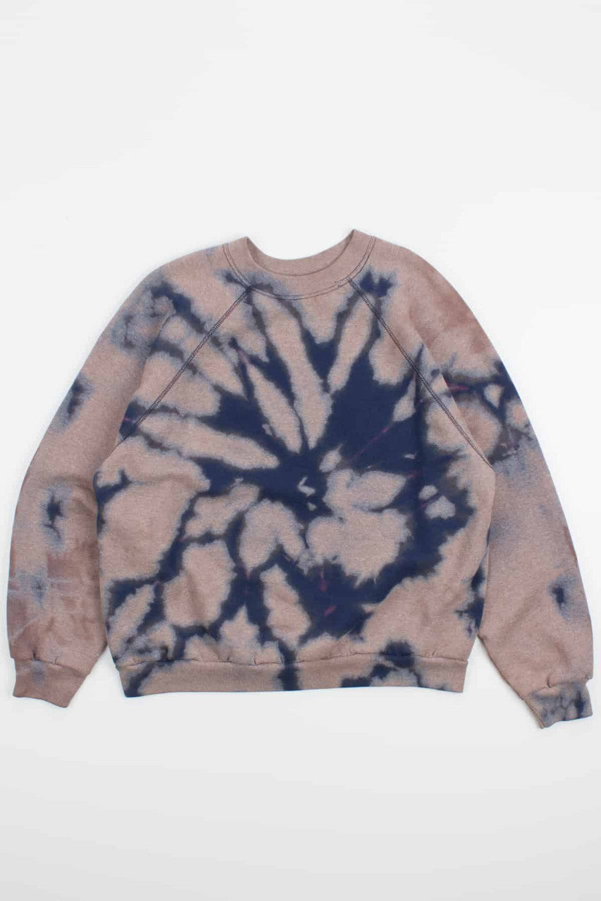 Spiral Bleached Navy Vintage Sweatshirt