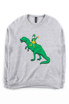 Leprechaun On A T-Rex Sweatshirt