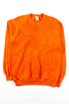 Bright Orange Bleached Sweatshirt