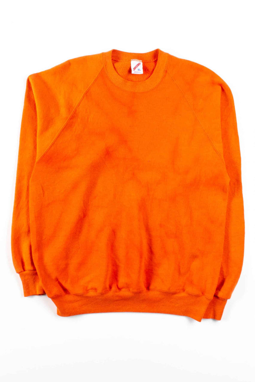 Bright Orange Bleached Sweatshirt