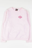 Pink Embroidered Harley-Davidson Sweatshirt