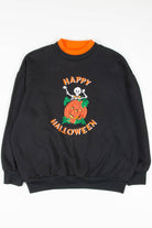 Embroidered Skeleton Halloween Sweatshirt