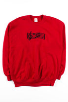 Red Musical Notes Sweatshirt