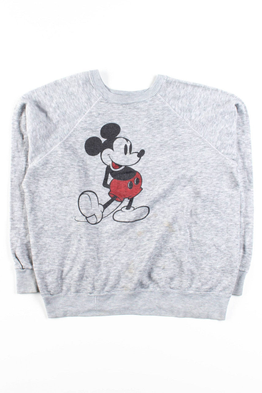 Vintage Grey Mickey Mouse Sweatshirt