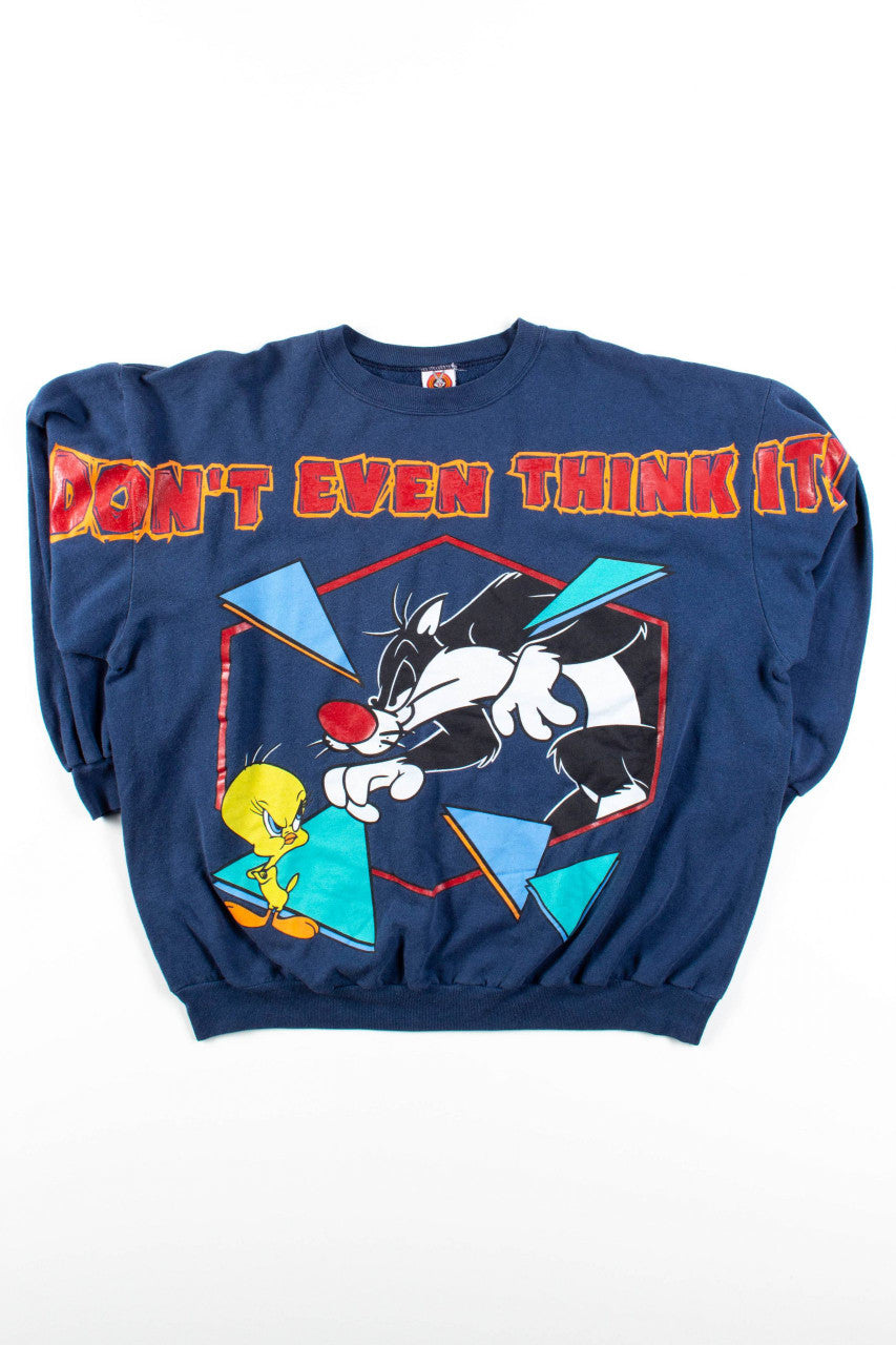 Sylvester & Tweety Dont' Even Think It Sweatshirt