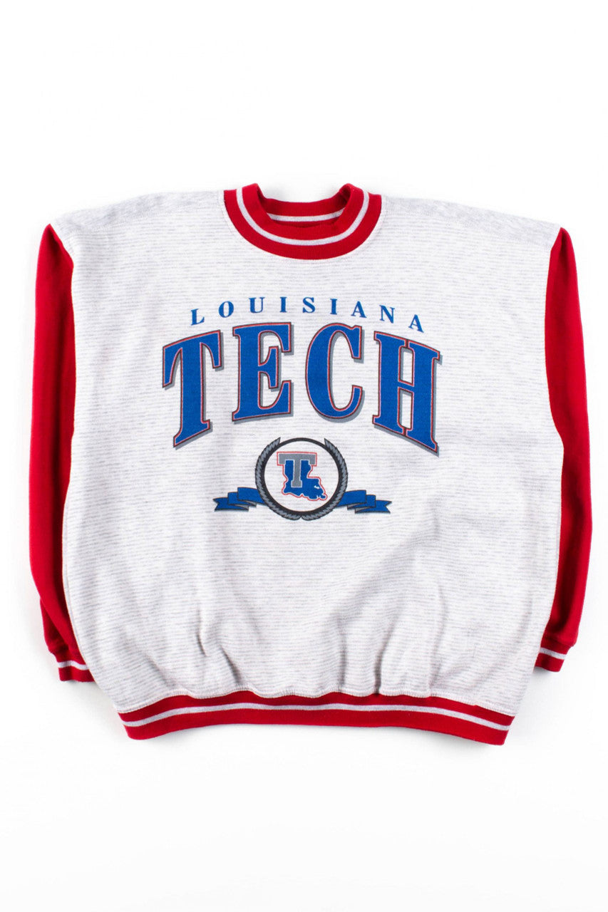 Lousiana Tech Striped Sweatshirt