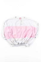 Pink Color Blocked Half Sleeve Sweatshirt