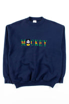 Striped Letter Mickey Sweatshirt