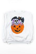 Bat & Skeleton Halloween Sweatshirt