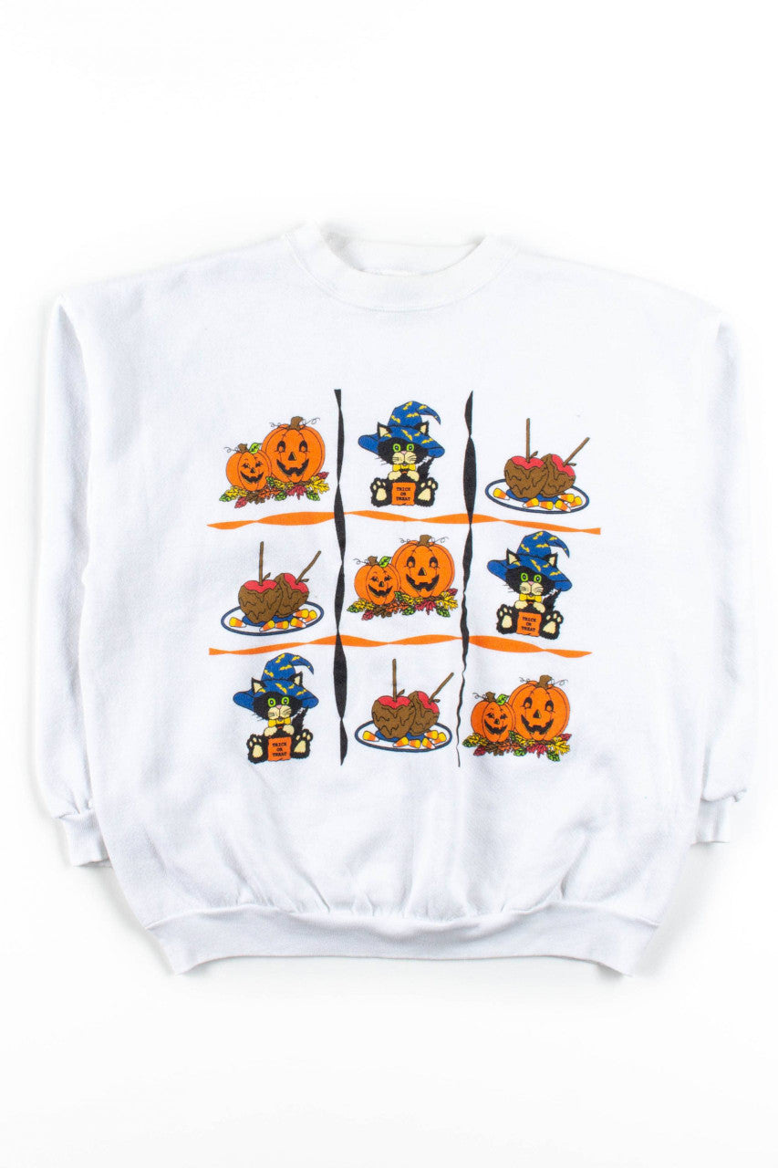 Halloween Tic-Tac-Toe Sweatshirt