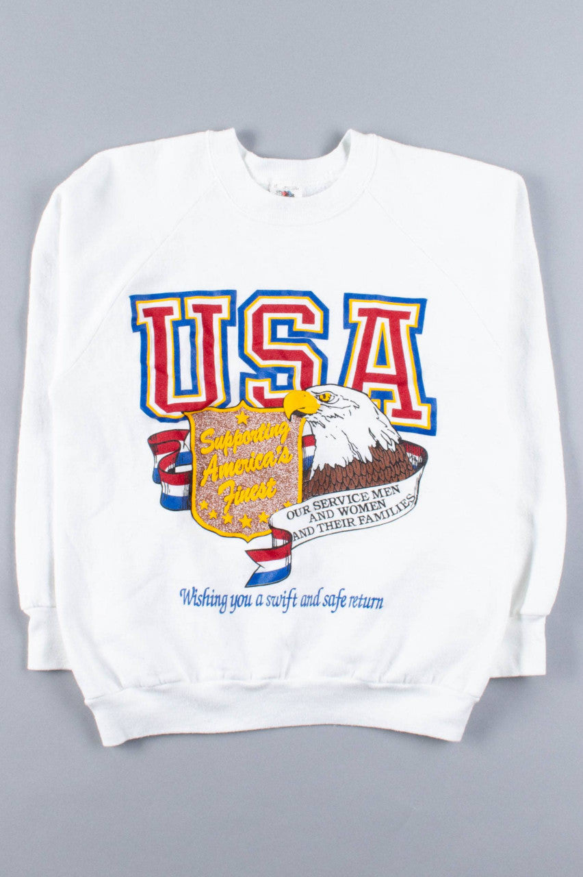 USA Supporting America's Finest Sweatshirt