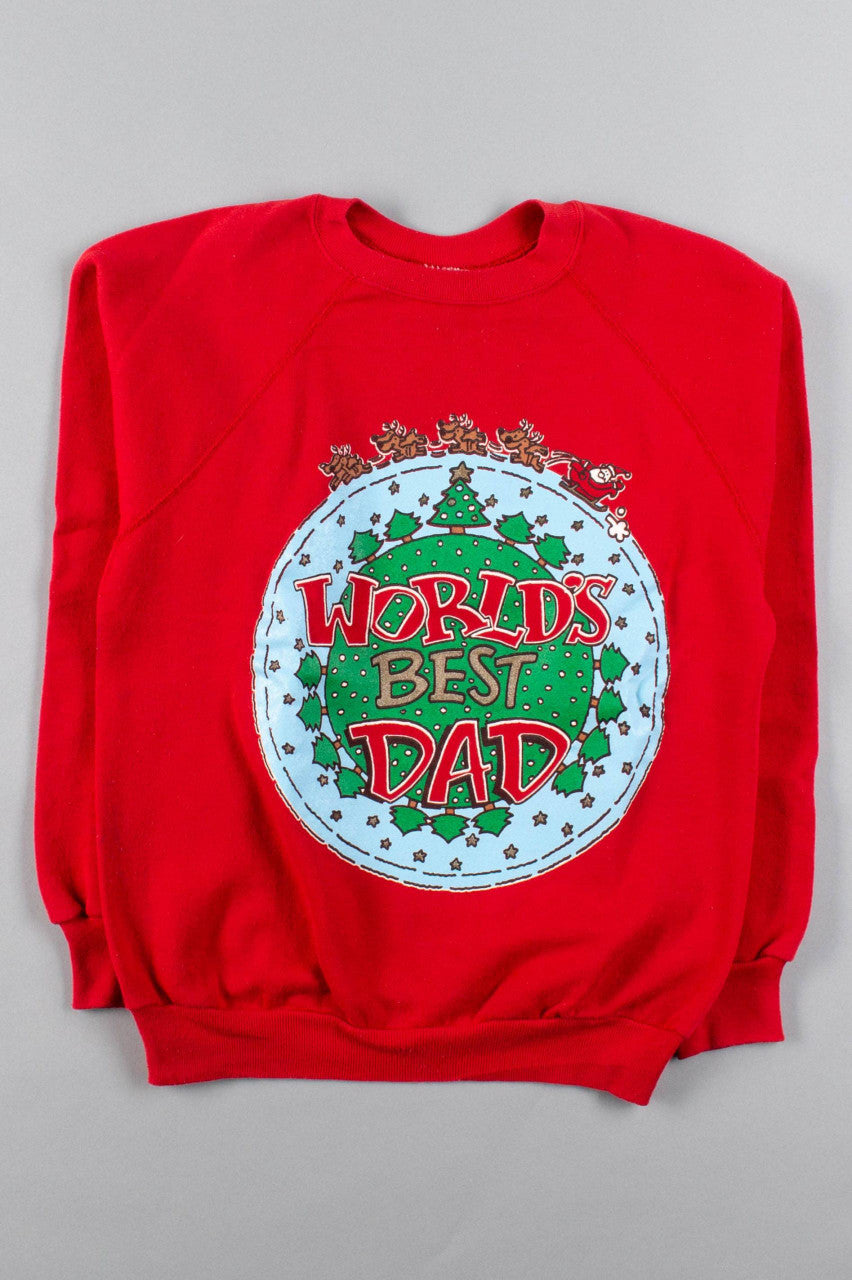World's Best Dad Christmas Sweatshirt