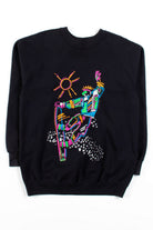 1989 Snowboarder Art Sweatshirt