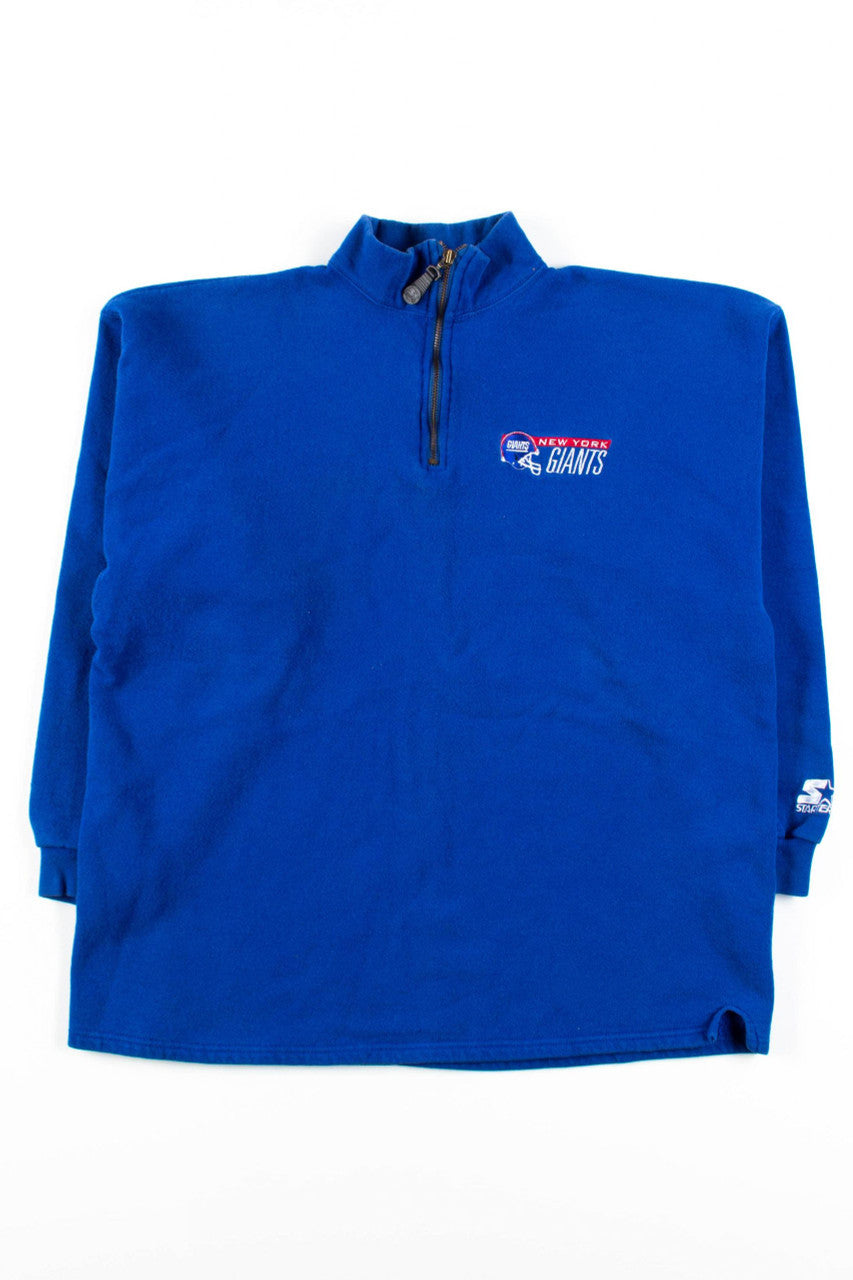 New York Giants Quarter Zip Sweatshirt
