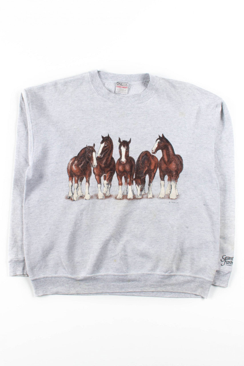 Grant's Farm Horses Vintage Sweatshirt