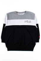 Monochrome Stripe Fila Sweatshirt