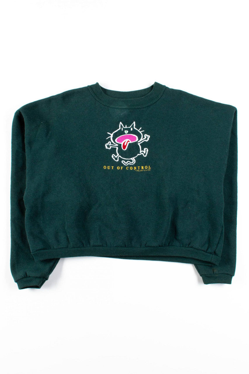 Out Of Control Cropped Sweatshirt