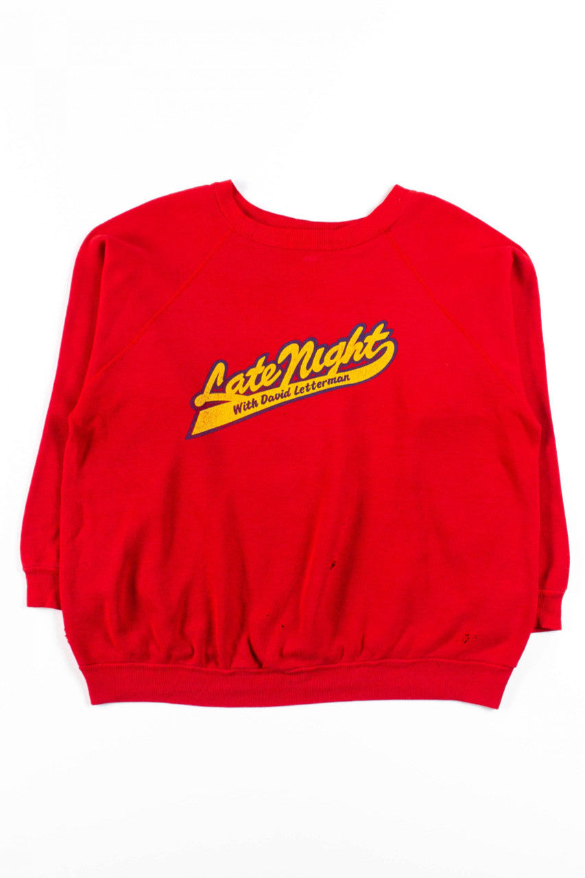 Late Night With David Letterman Sweatshirt