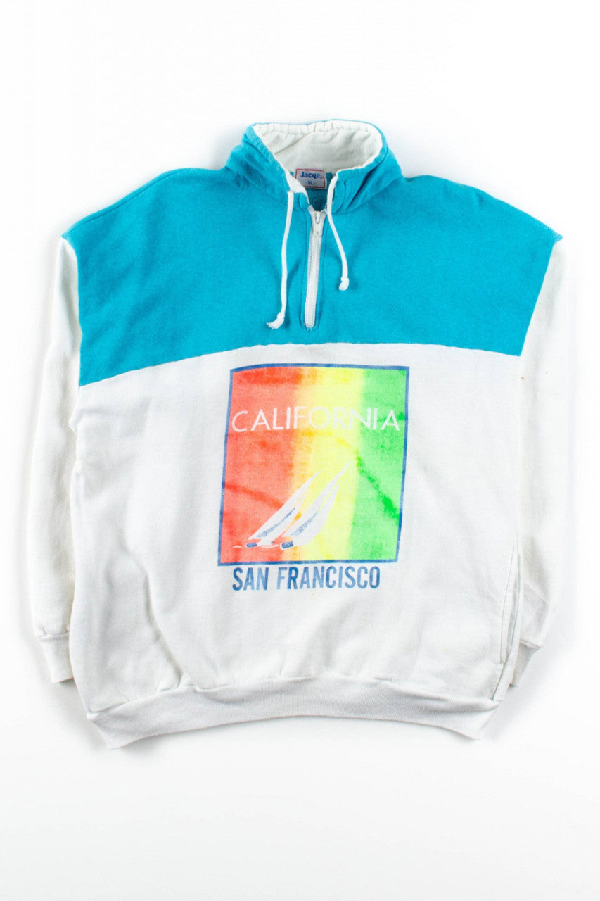 San Francisco Vintage Quarter Zip Sweatshirt