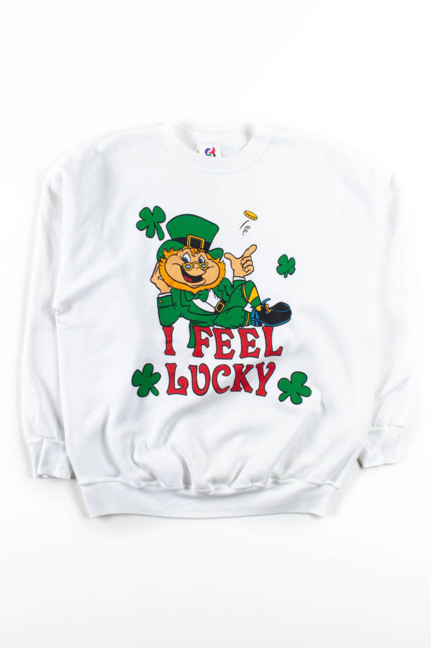 I Feel Lucky Leprechaun Sweatshirt