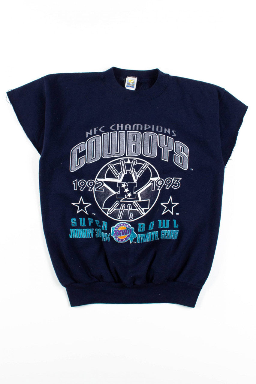 Dallas Cowboys Back 2 Back Champions Cutoff Sweatshirt