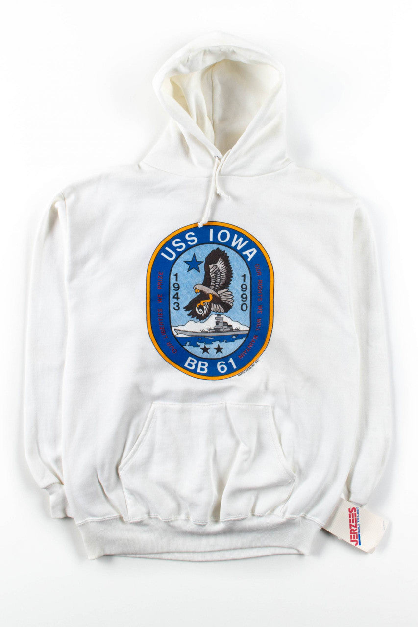 USS Iowa 1990 Hoodie
