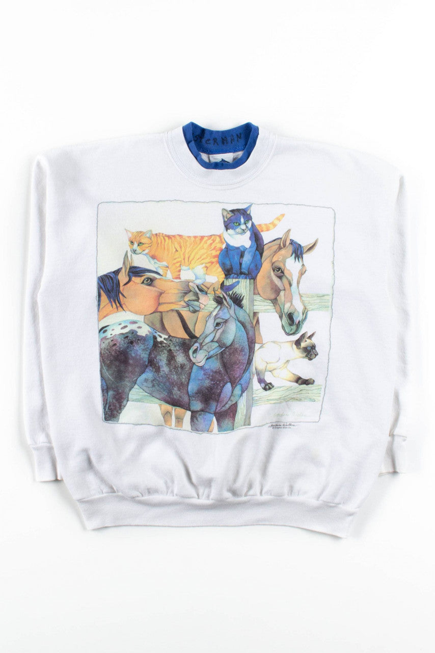 Cats & Horses Sweatshirt