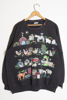 Farm Animals Vintage Sweatshirt