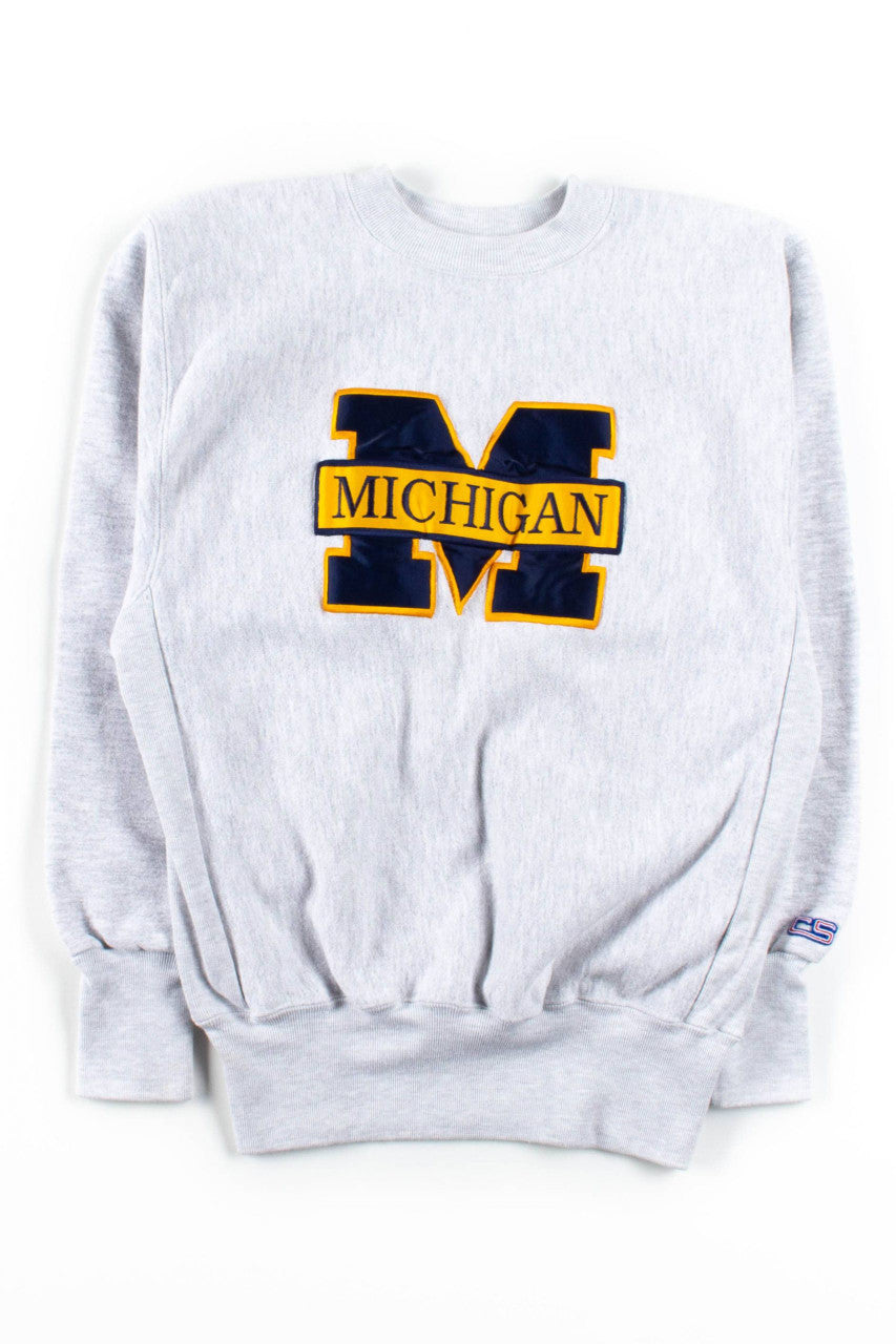 Grey Michigan 'M' Sweatshirt