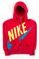 Red Nike Graphic Zip Hoodie