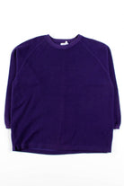 Purple Fleece Sweatshirt