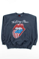 Rolling Stones Tongue Logo Distressed Sweatshirt