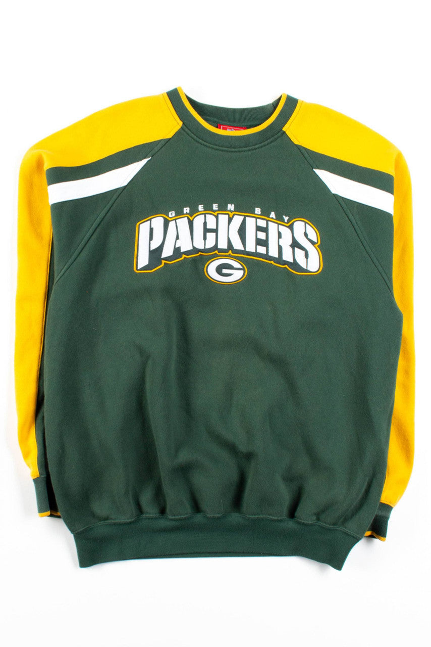 Green Bay Packers Shoulder Striped Sweatshirt