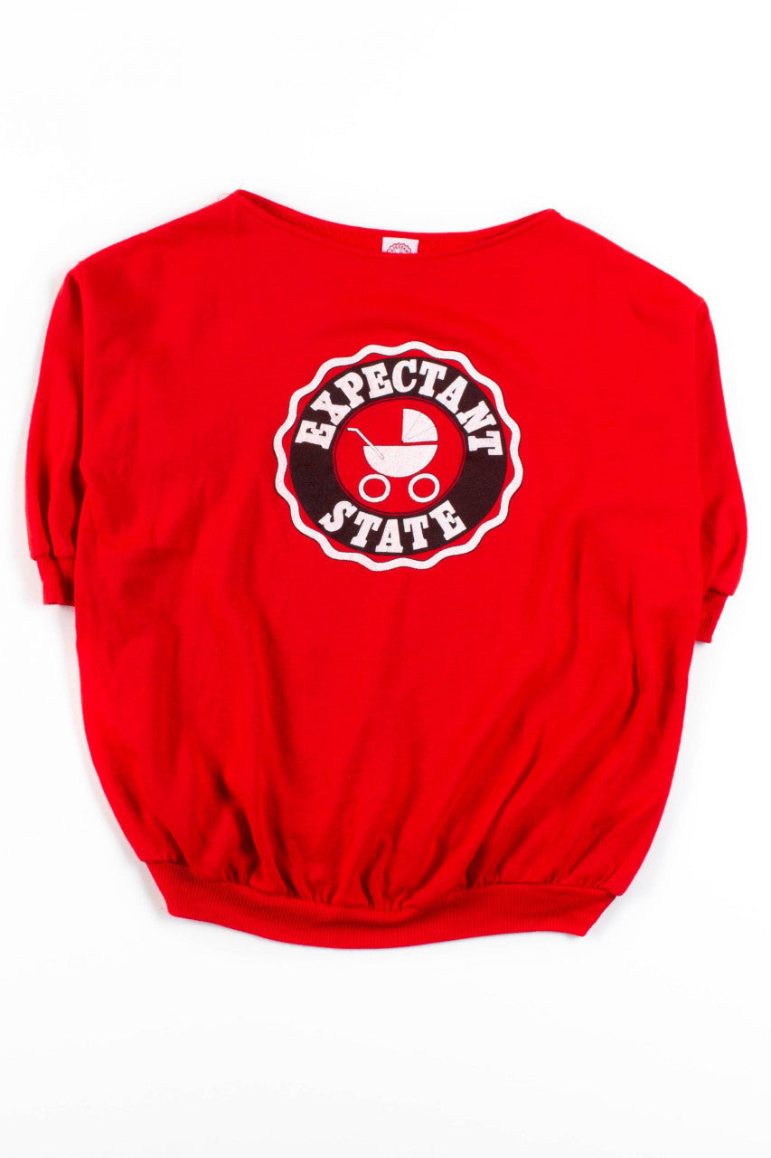 Expectant State Half Sleeve Sweatshirt